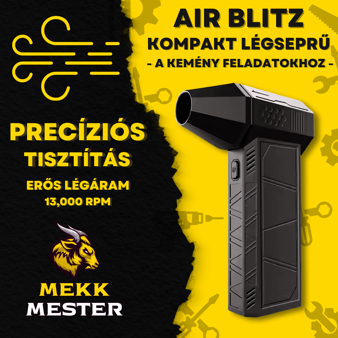 AirBlitz - Kompakt Professzionális Légseprű