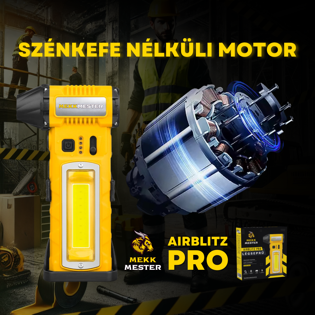 AirBlitz PRO - Kompakt Professzionális Légseprű