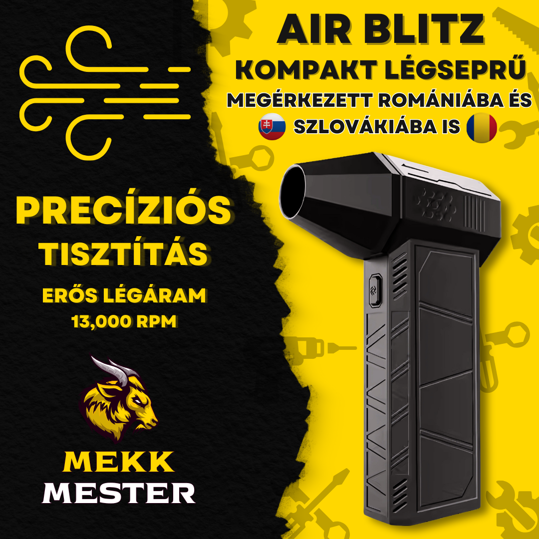 AirBlitz - Kompakt Professzionális Légseprű